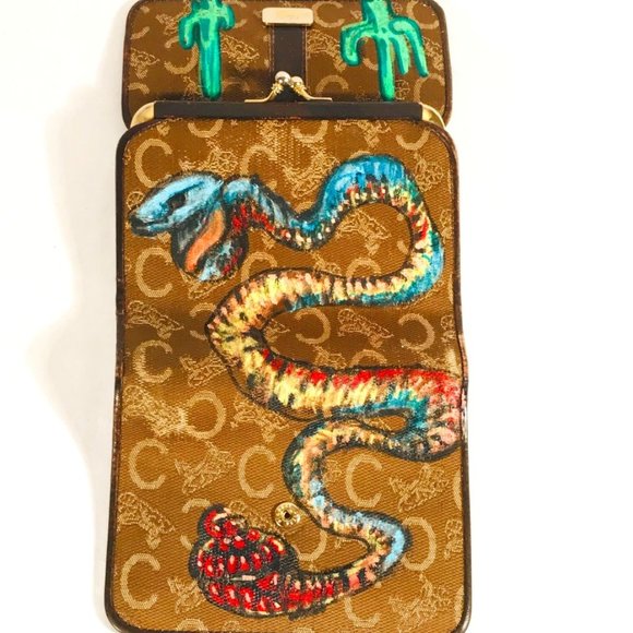Celine Handbags - CELINE X ANTICULTURE Wallet Snake Cactus Horse